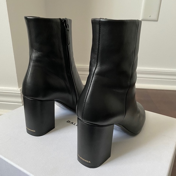 Balenciaga Shoes - BALENCIAGA Leather Bootie